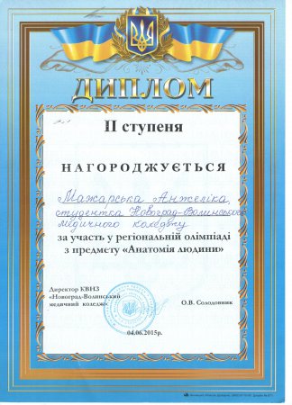 Олімпіада з предмету  "Анатомія людини" Олімпіада з предмету  "Анатомія людини"