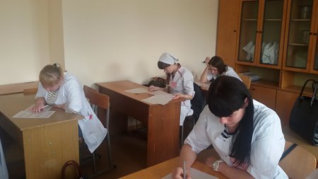 Результати олімпіади з предмету "Основи медсестринства" серед студентів ІІ курсу відділення "Сестринська справа"